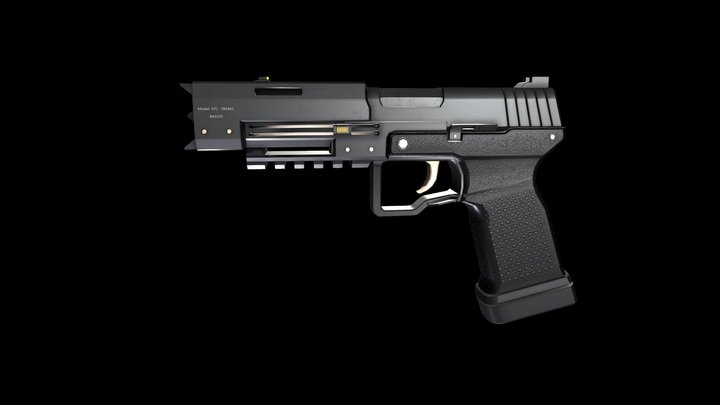 Comp 45 Semi Automatic Combat Pistol 3D Model