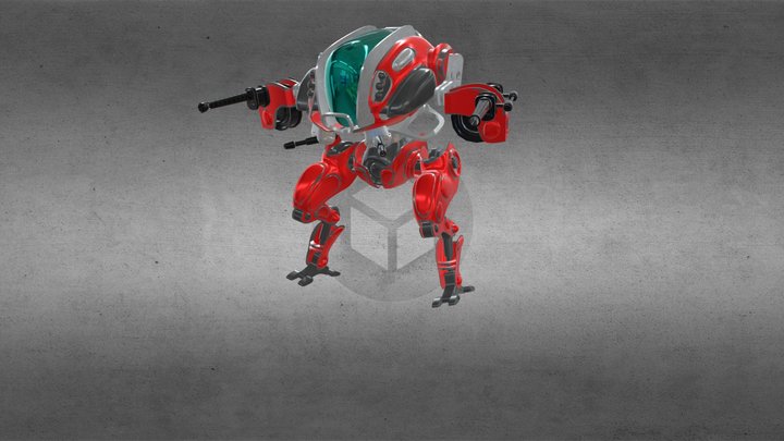 Mech war tank 3D Model