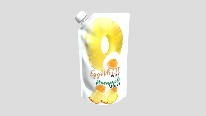 WhiteEgg_juice_box03 3D Model