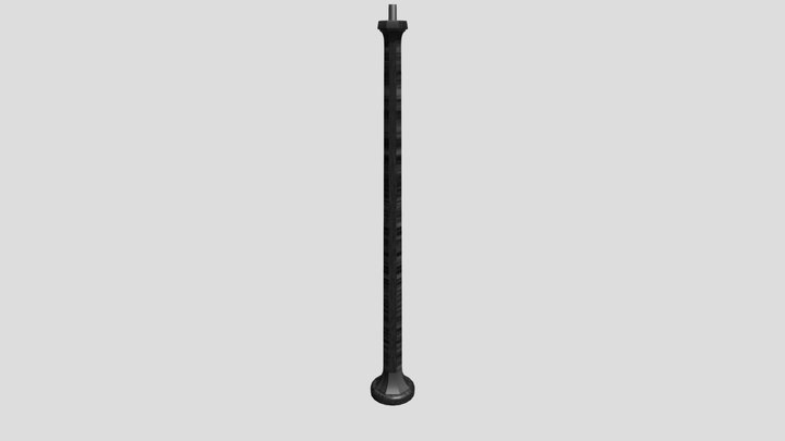 Sacramento Industries Post Top Pole 3D Model