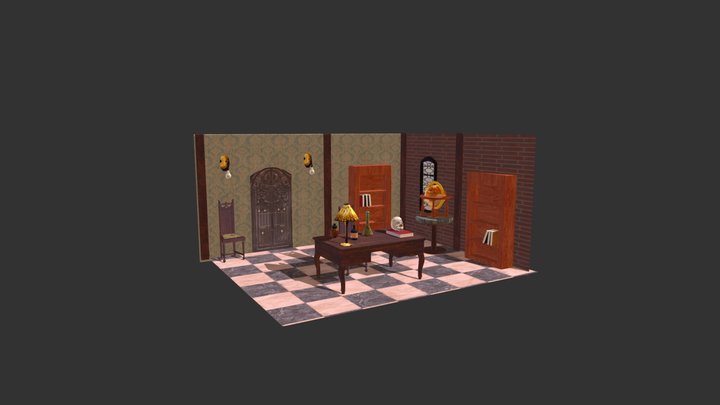 Steampunk Lab 3D Model