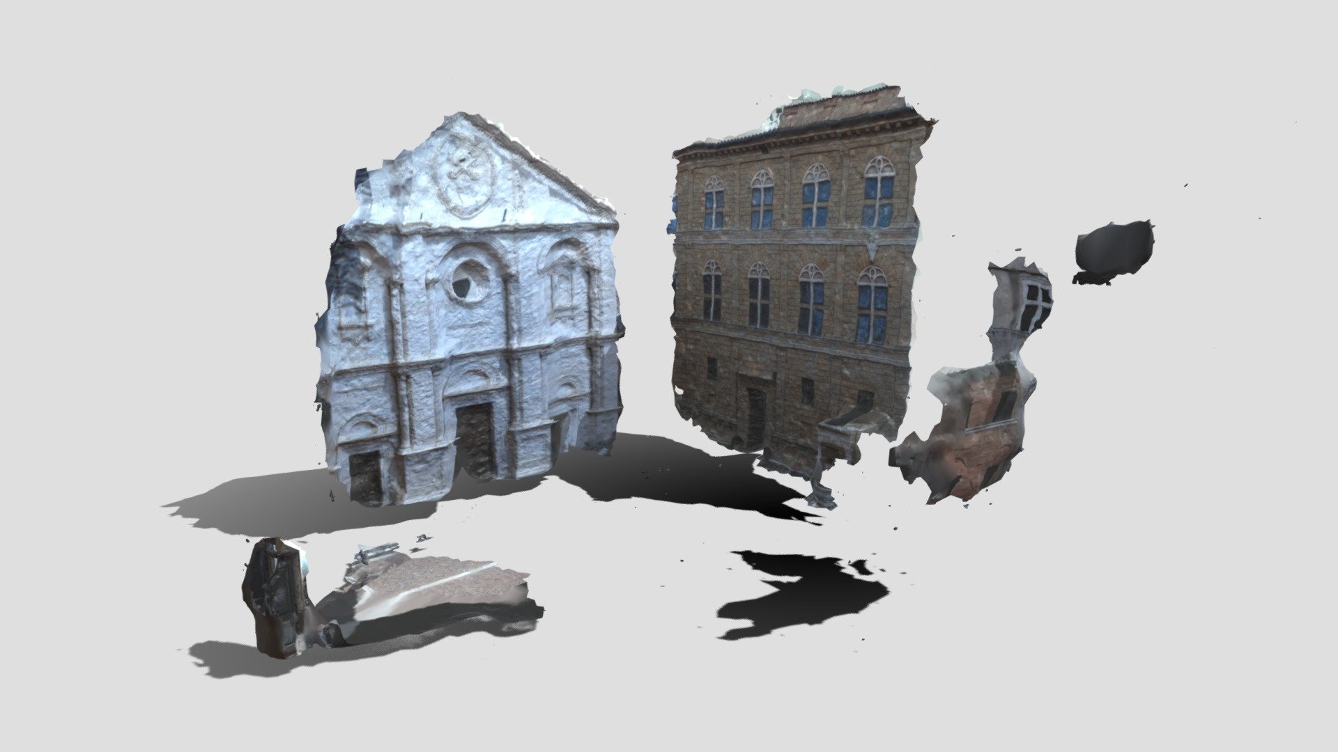 Pienza Square - 3D model by Borgo Digitale | SUF (@SYR_ARCH_Florence ...