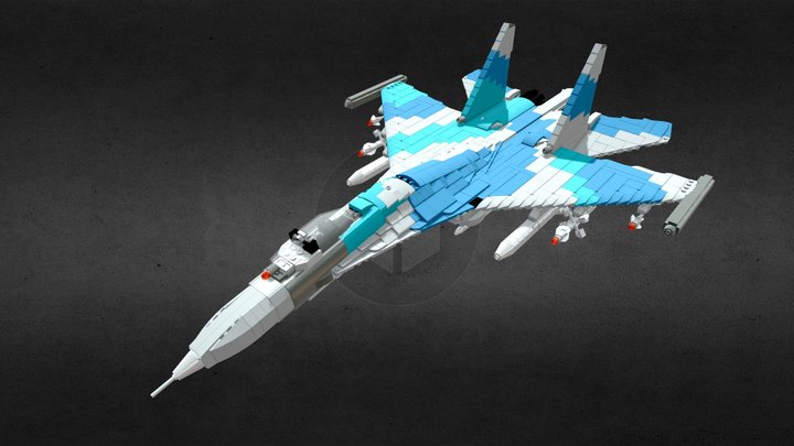 SU-35 (legocustom) 3D Model
