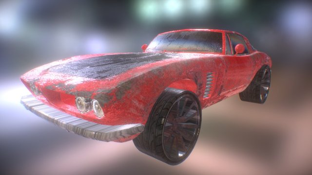 Muscle Car 3D Model