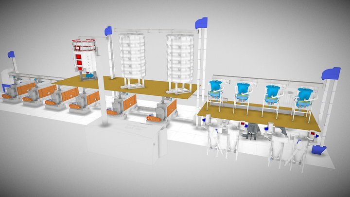 Линия маслопрессования Аgro-Оil-200 3D Model