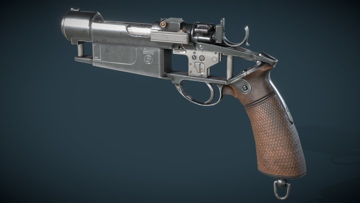 Eastoc RK1480 SRB Plasma Flechette Pistol 3D Model