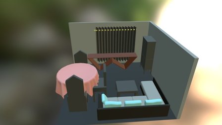 Sala (terminado) 3D Model