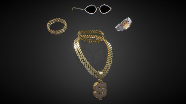 Jewelry Bundle 5 3D Model