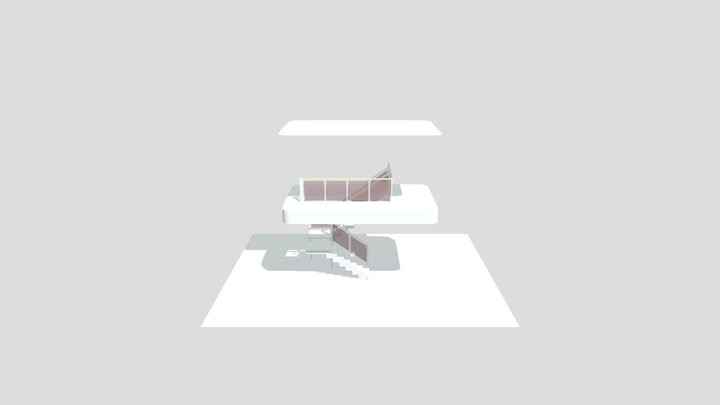 светлый площ2 стекло 3D Model
