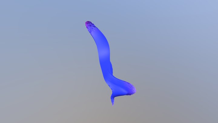 Abstracted Paintbrush 3D Model