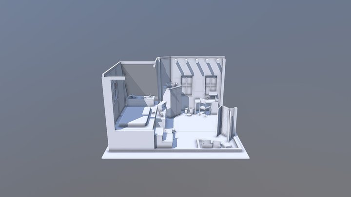 Teenager room 3D Model