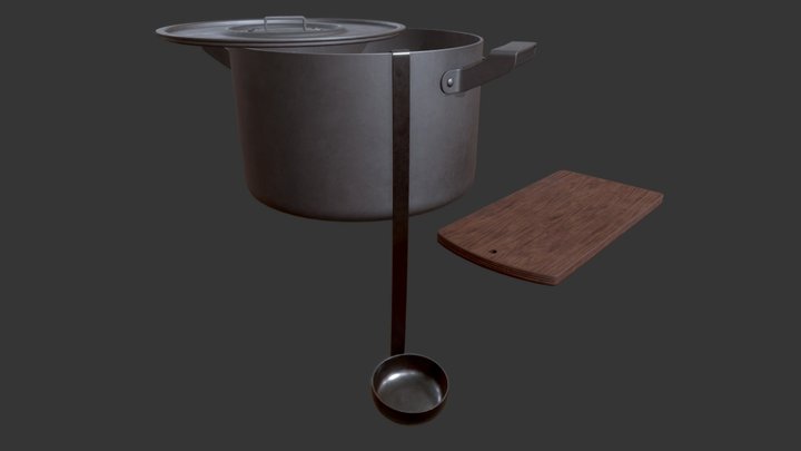 Kitchen utensils 3D Model