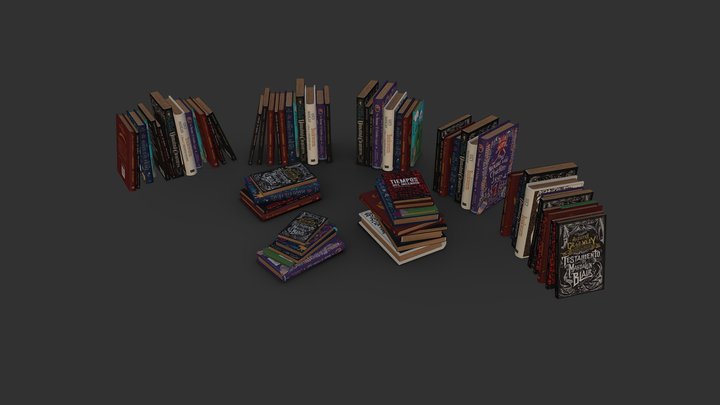 Kit Books V01 3D Model