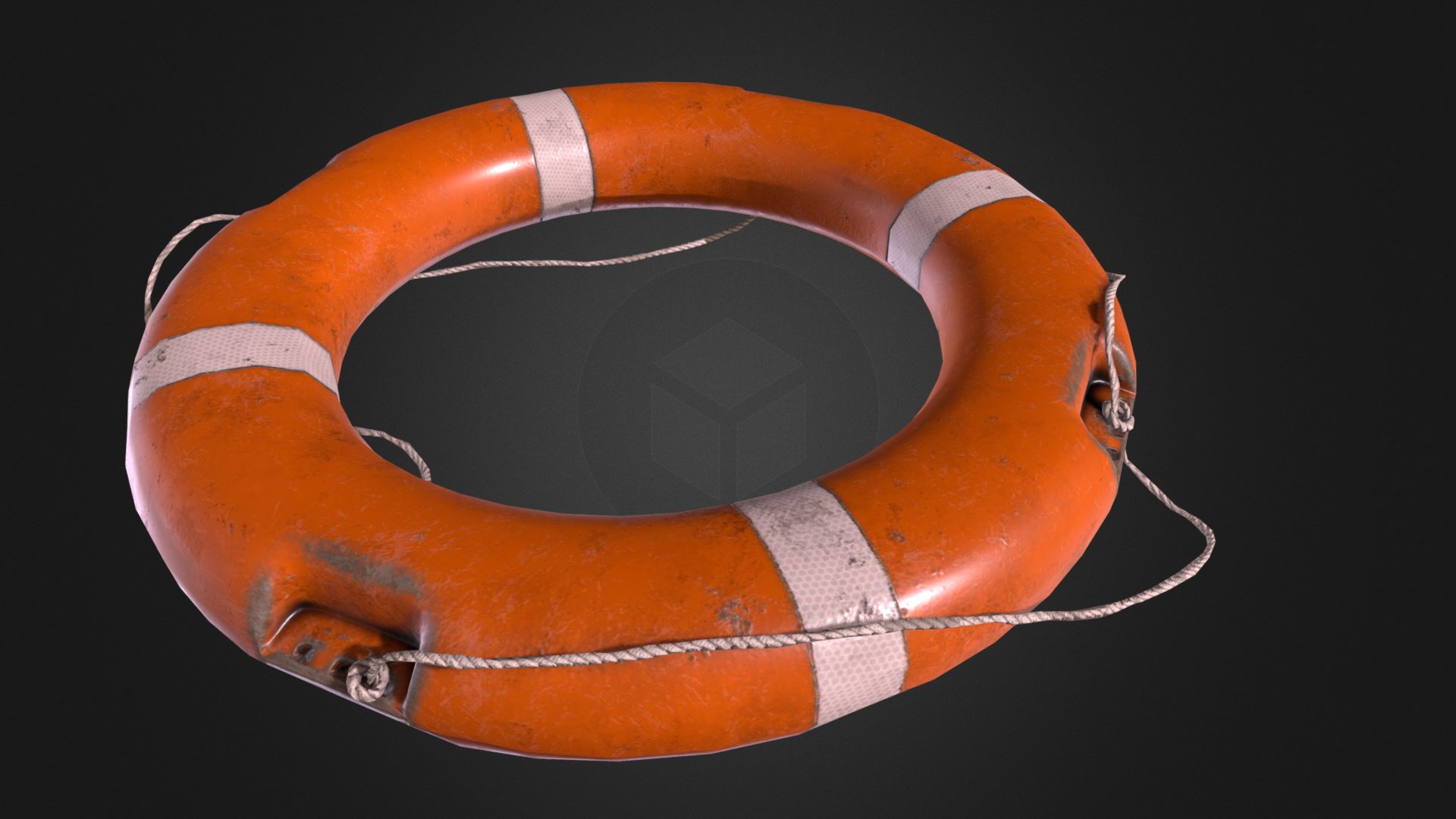3D model Lifebuoy - This is a 3D model of the Lifebuoy. The 3D model is about a close-up of a person's face.