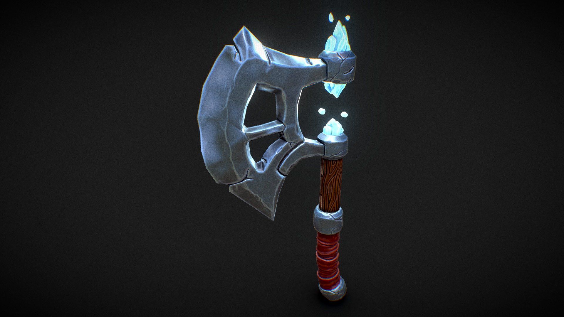 Stylized Crystal Axe - 3D model by Isma.Laso (@pelochus) [5926d28 ...