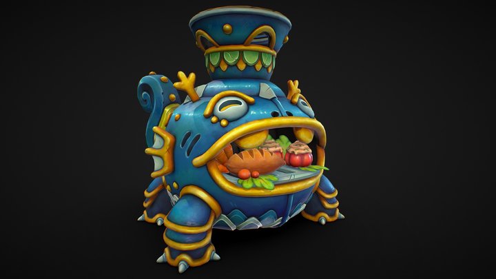Dragon's Rise - The forgotten Realm: Blue Oven 3D Model