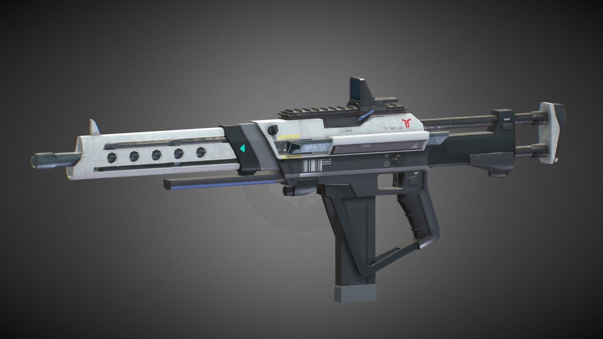 CC-AR2 (Sci-fi rifle) - Download Free 3D model by hoti28 [59280a4 ...