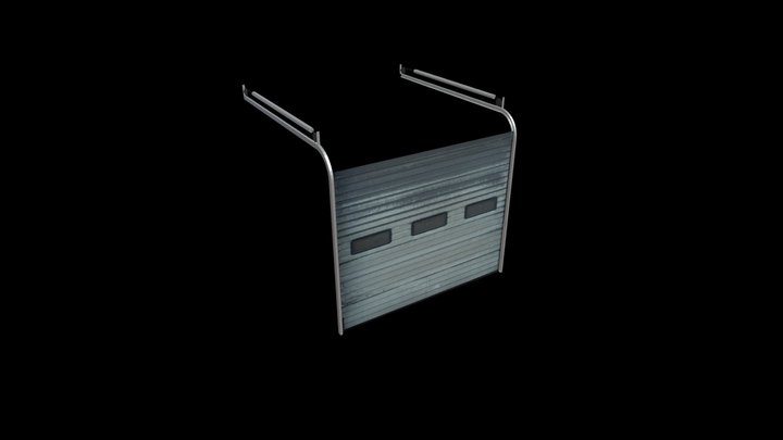 Garage Door Animated 3D Model