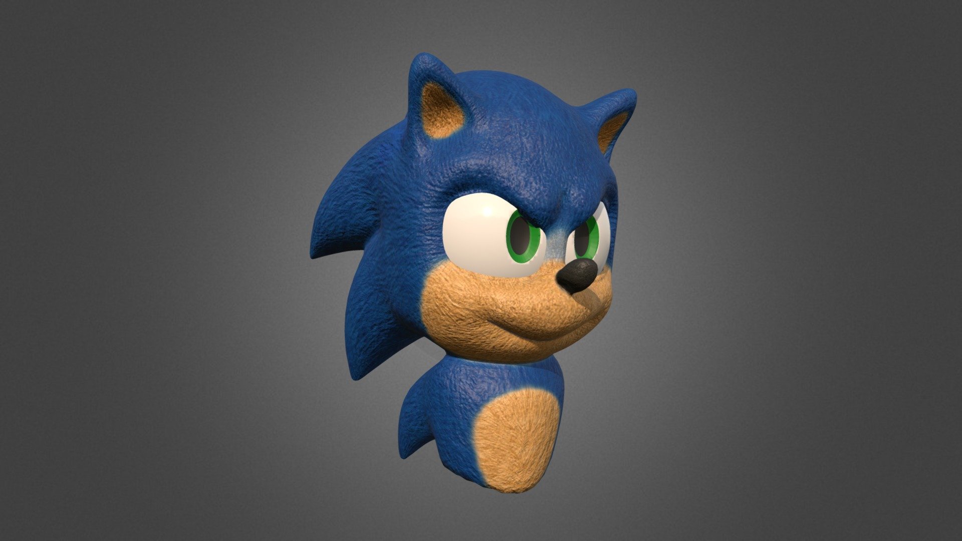 classic sonic 3d model download blender free