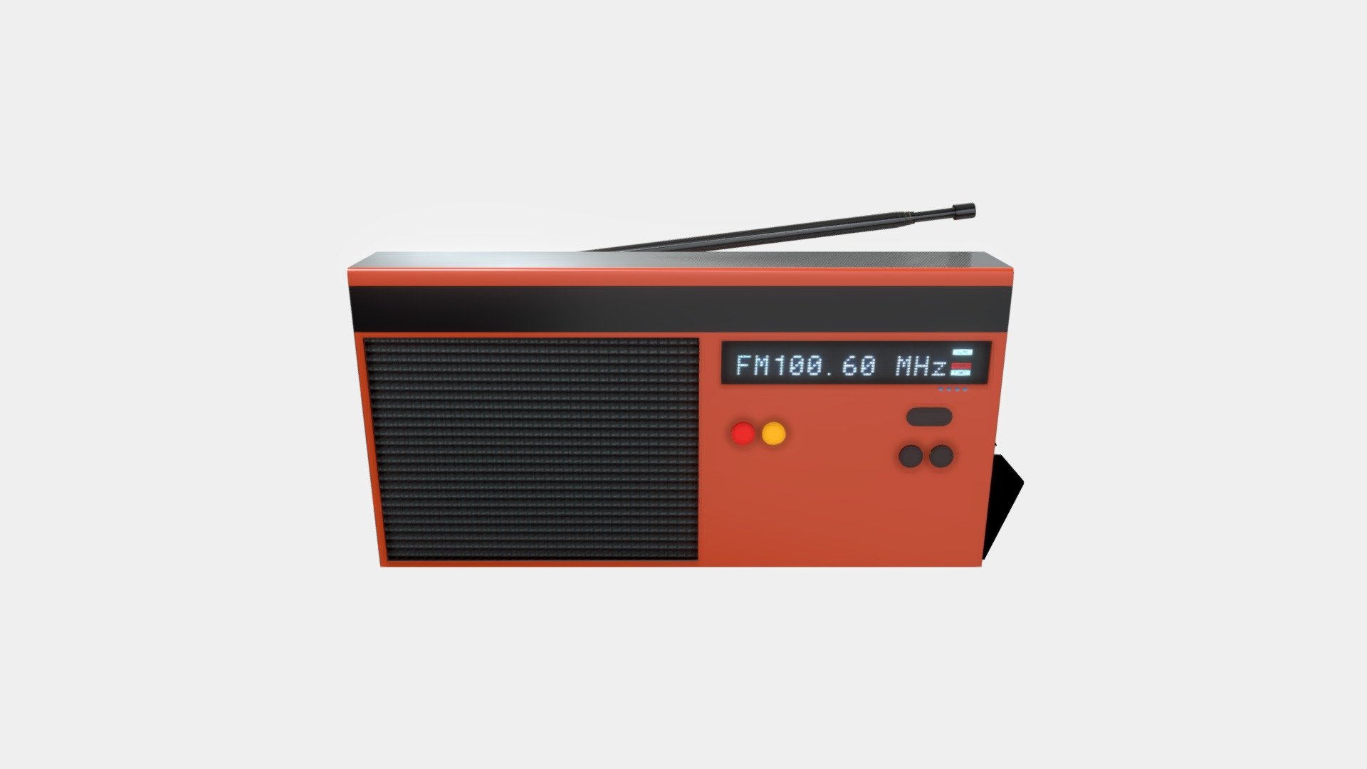 Stylized Game Ready Radio