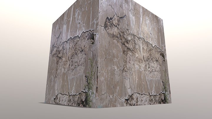 Concrete texture HD 3D Model