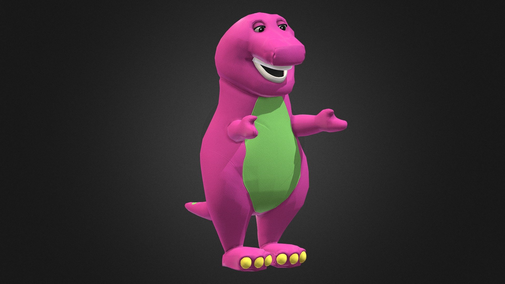 Barney the Dinosaur - 3D model by DarwinVS (@darwinvs) [592915e]