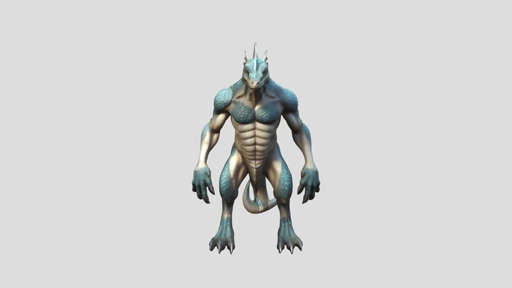 A Lizzard-Dragon think 3D Model