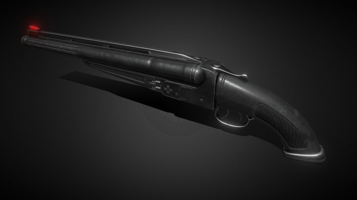 Sci-fi Super Shotgun 3D Model