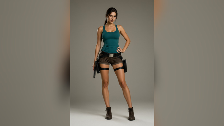 Lara Croft (Lara Croft) Realistic 3D Model