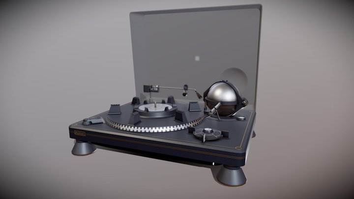 Record player "Corvette" Neo-Deco Edition 3D Model