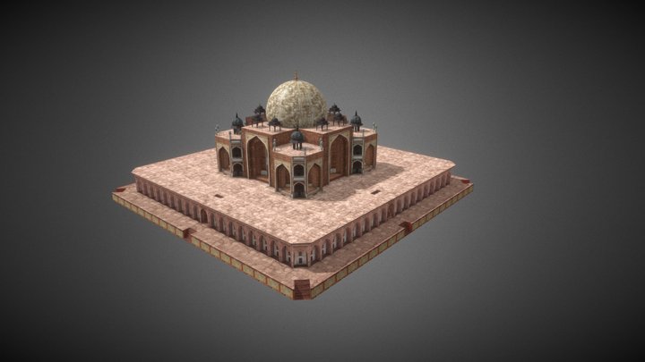 Humayun Tomb Delhi 3D Model