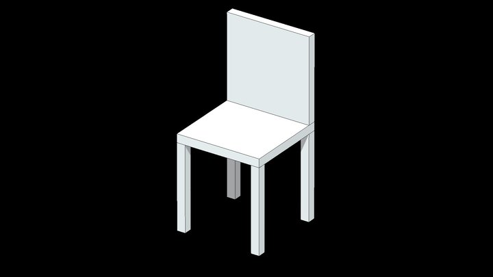654230026 Chair Model 3D Model