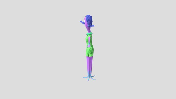 Monsters Inc - Celia 3D Model