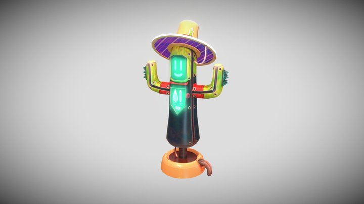 CMGA Sci-Fi Prop - Crop Watering Robot 3D Model