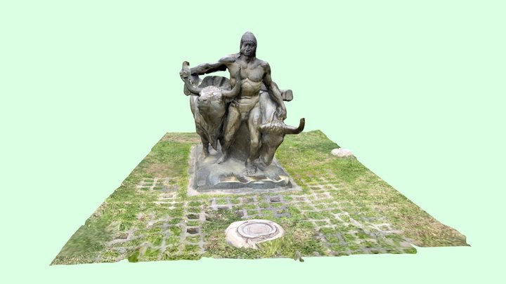 El trabajo or the yunta sculture - LiDAR 3D Model