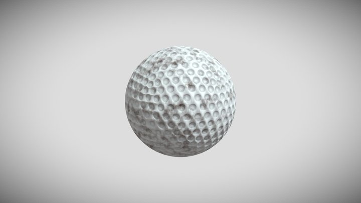 Golfball High Poly 3D Model