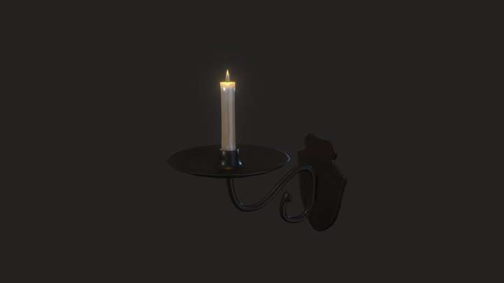Wall candle 3D Model