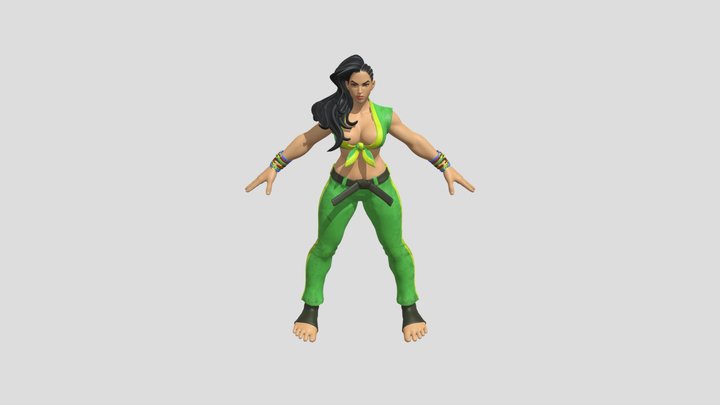 Laura_-_street_fighter – Free 3D Model STL