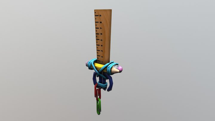 Prudent Student's Short Sword 3D Model