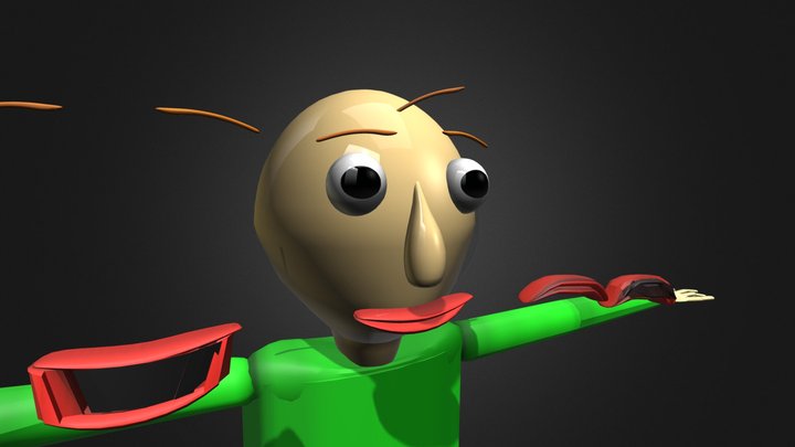 GMOD BALDI STEAM WORKSHOP 3D Model
