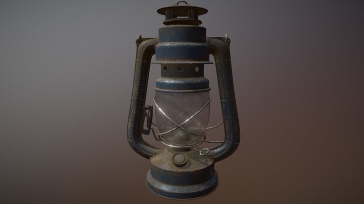 Lantern from Substance Painter tutorial 3D Model