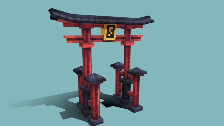 Torii Gate 3D Model