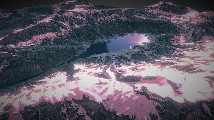 Mountain asset Canadian rockies Modular – Free 3D Model STL