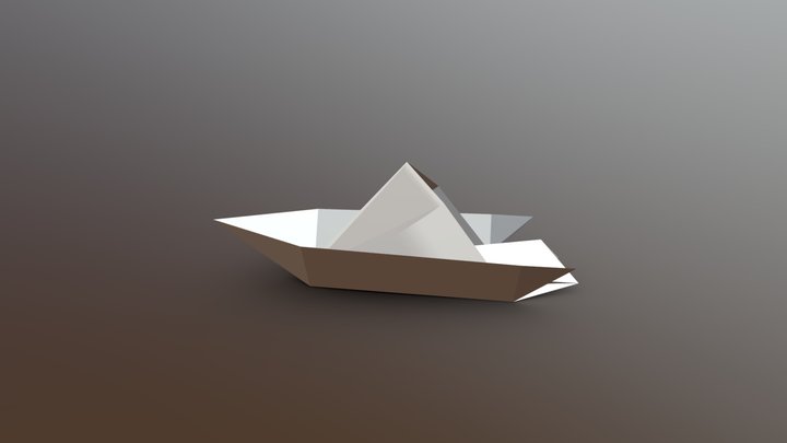 Paper Boat 03 3D Model