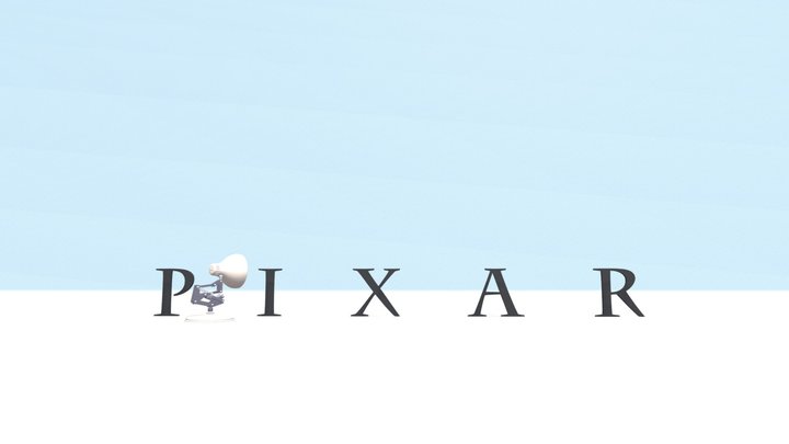 Pixar Animation Studios Logo 1998-2004-2007 3D Model
