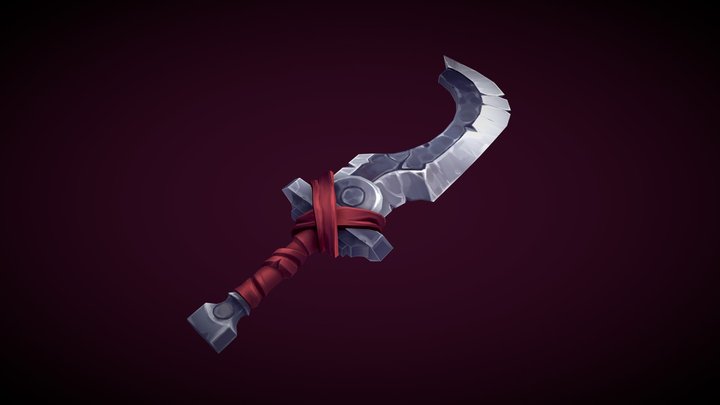Stylized sword 3D Model
