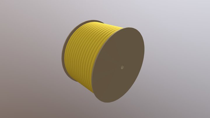 Thick Cable/Tube Roll 3D Model