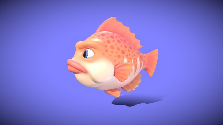 Fishes_ Little_ Red Porgy_1_ Base 3D Model