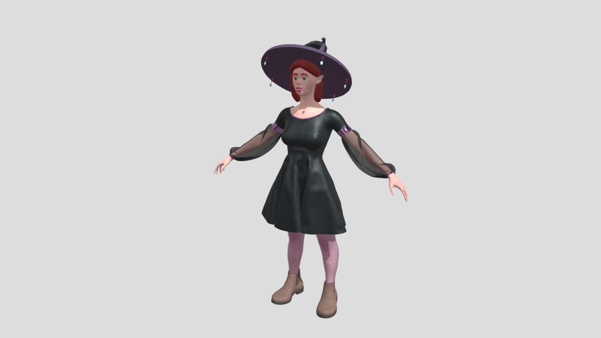 Witch - 3D model by masekmelia [593def5] - Sketchfab