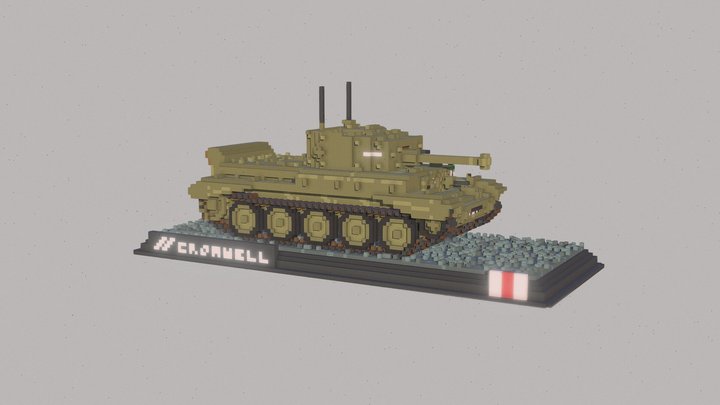 Tank, Cruiser, Mk VIII, Cromwell (A27M) 3D Model